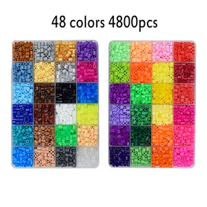 72 colors 39000pcs Perler Toy Kit 5mm/2.6mm Hama beads 3D Puzzle DIY Toy Kids Creative Handmade Craft Toy Gift