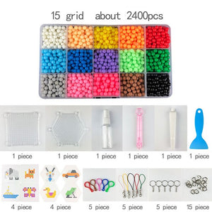 DIY Water beads Hand Making 3D aqua 5mm diy toy 3D Beads Puzzle Educational Toys for Children Spell Replenish