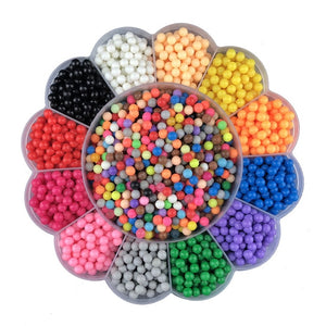 DIY Water beads Hand Making 3D aqua 5mm diy toy 3D Beads Puzzle Educational Toys for Children Spell Replenish