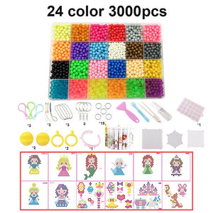 2019 DIY Water Mist Magic Beads Toys For Children Animal Molds Hand Making Puzzle Kids Educational Toys Spell Replenish Beans