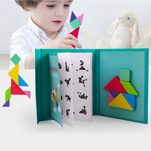Load image into Gallery viewer, Magnetic 3D  Puzzle Jigsaw Tangram Game Montessori Learning Educational Drawing Board Games Toy Gift for Children Brain Tease